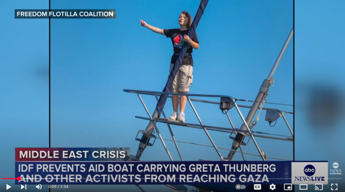 Israel Intercepts Gaza-Bound Aid Ship Carrying Greta Thunberg, Sparks International Debate