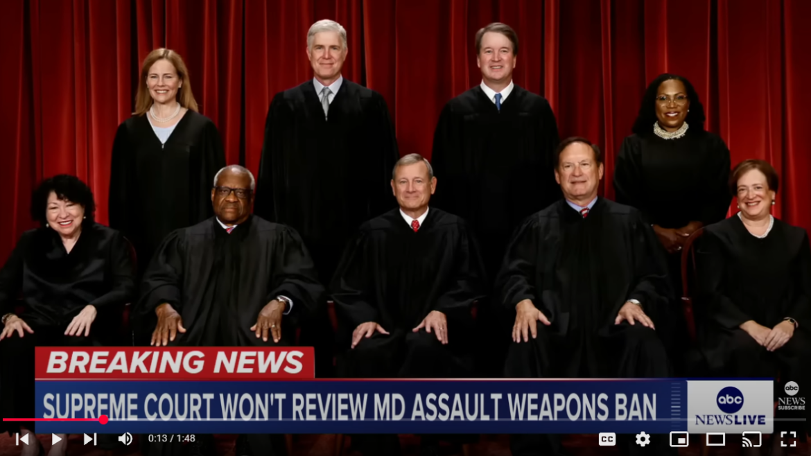 Supreme Court Declines to Hear Assault Weapons Ban Challenges, Laws in Maryland and Rhode Island Stand